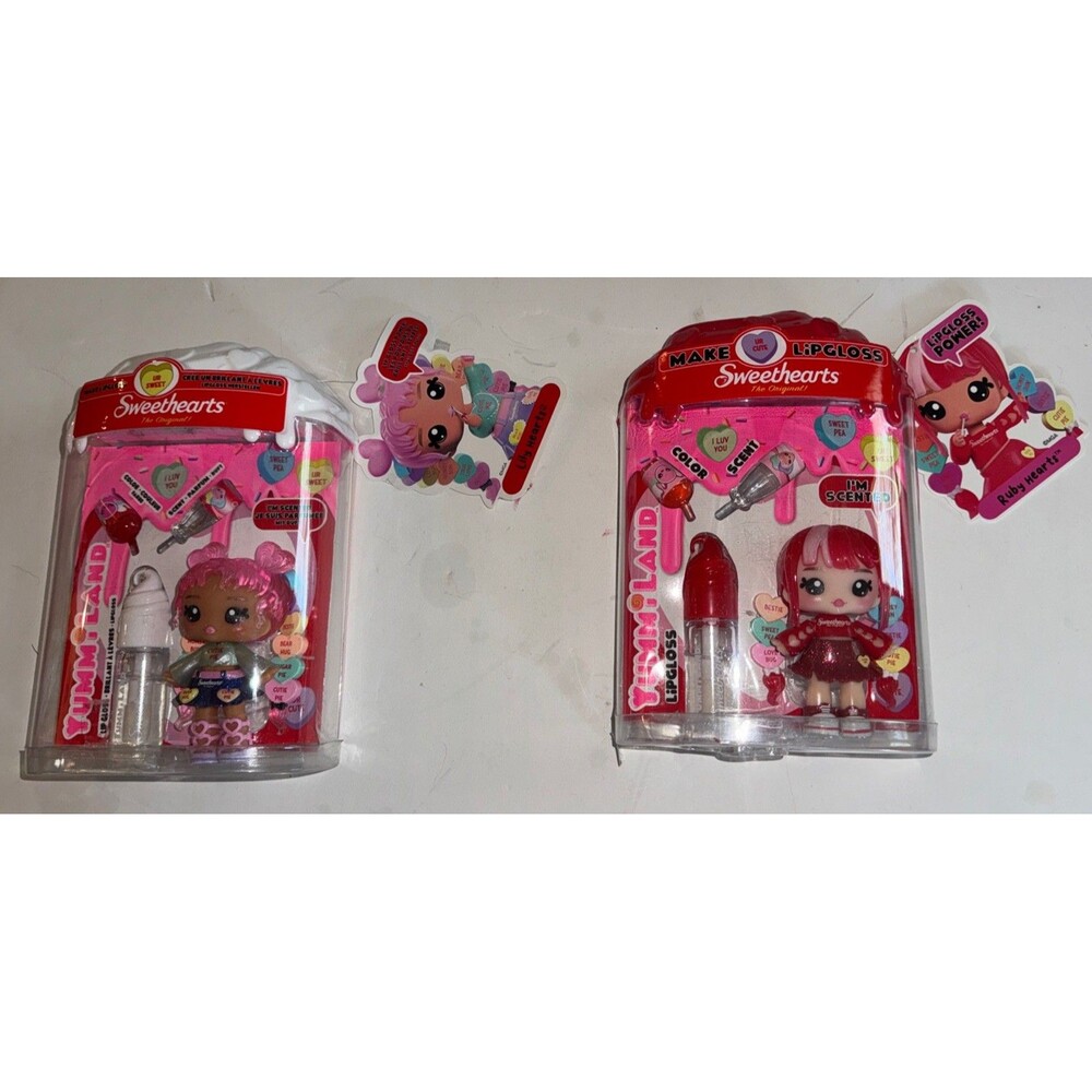 Yummiland Lipgloss Sweethearts The Original Ruby Lily Hearts Doll Scented Lot